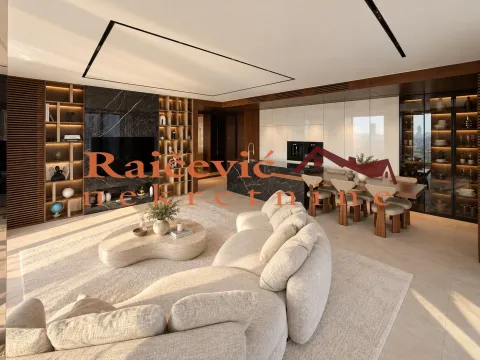 Spacious open-plan area featuring a living room, dining space, and modern kitchen. - image 6