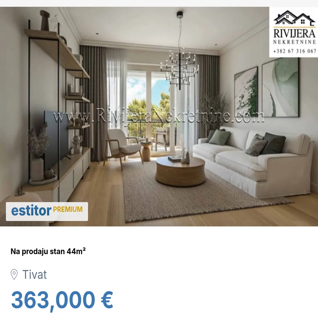 Prodaja, stan, 44m², Luštica Bay, Tivat