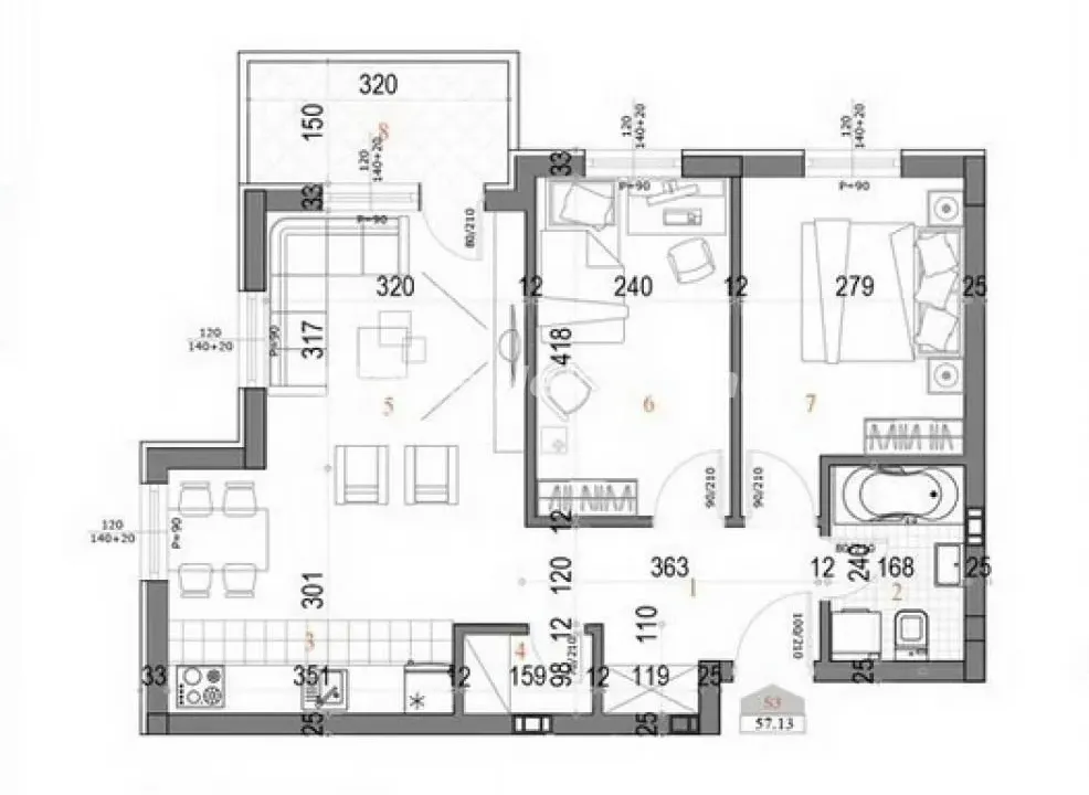 Prodaja, trosoban stan, 57m², Telep, Novi Sad Sve Podlokacije