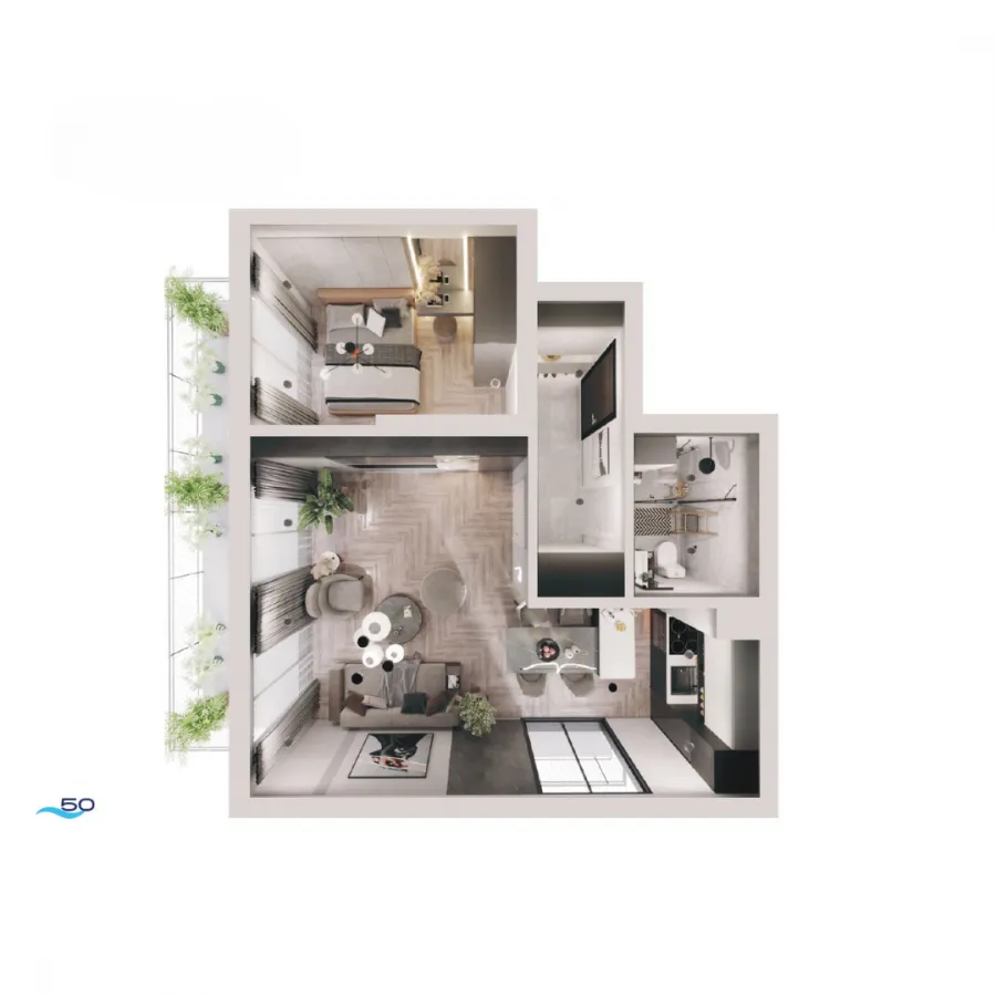 Sale, apartment, 60m², Bečići, Budva