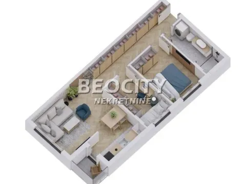 Sale, three bedroom apartment, 59m², Novo naselje, Novi Sad - image 2