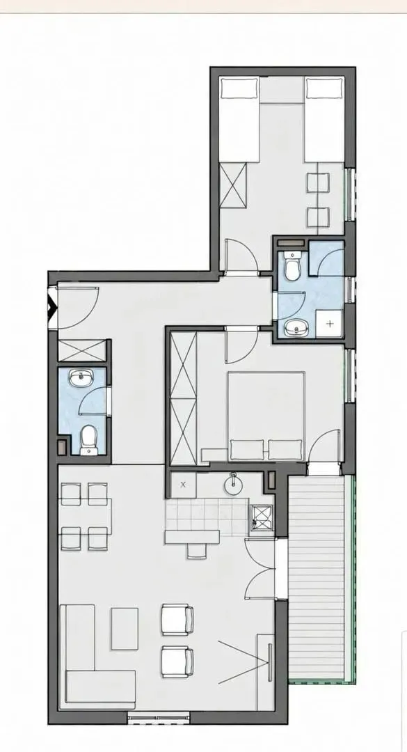 Prodaja, dvosoban stan, 67m², Donja Lastva, Tivat