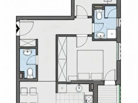 Prodaja, dvosoban stan, 67m², Donja Lastva, Tivat - image 3