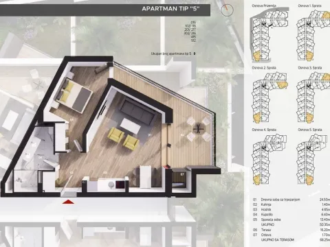 Prodaja, jednosoban stan, 58m², Bečići, Budva - image 25