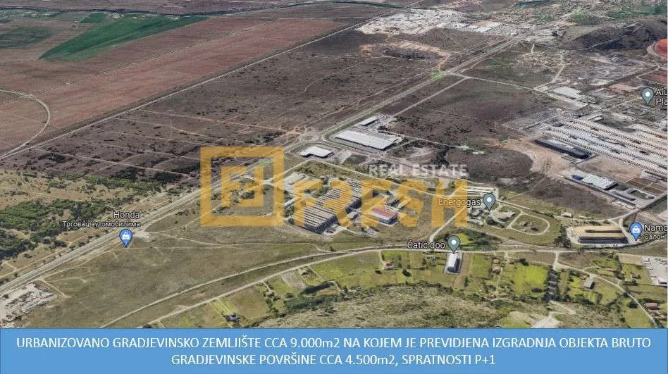 Prodaja, plac, 9000m², Ostalo, Podgorica