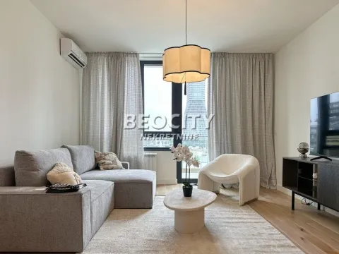 Izdavanje, dvosoban stan, 58m², Beograd Na Vodi, Beograd