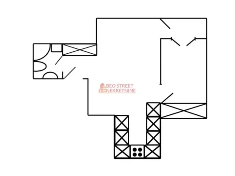 Rent, two bedroom apartment, 45m², Voždovac Sve Podlokacije, Beograd - image 7