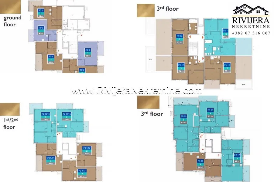 Prodaja, jednosoban stan, 51m², Igalo, Herceg Novi