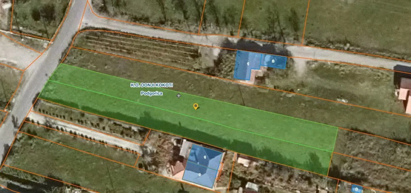 Prodaja, plac, 1832m², Donji Kokoti, Podgorica