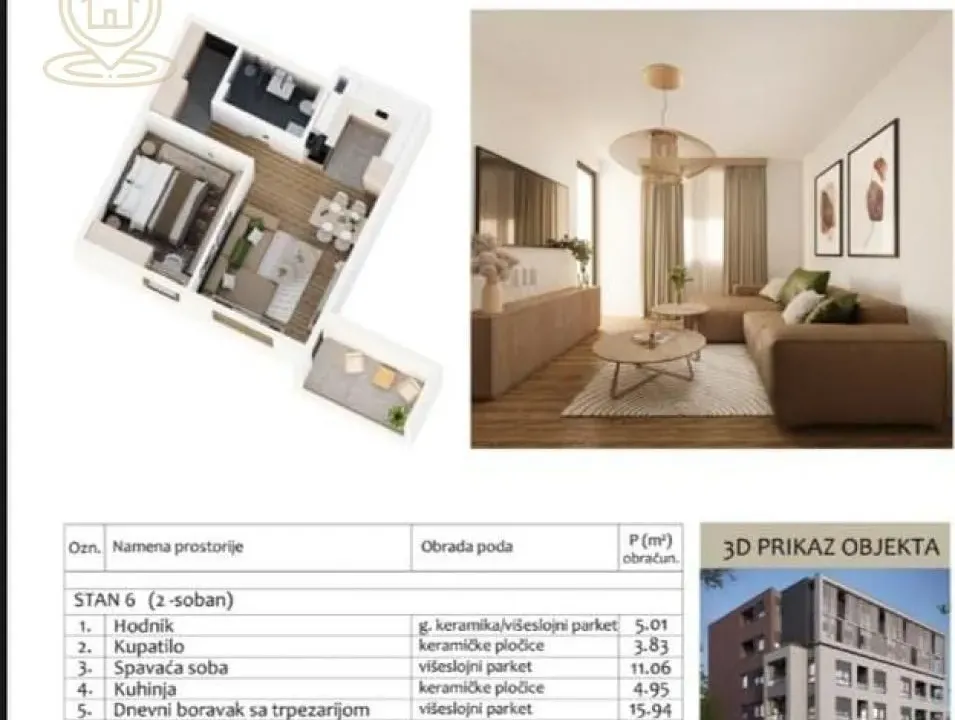 Sale, two bedroom apartment, 45m², Medijana, Niš