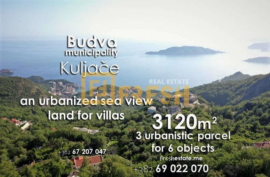 Prodaja, plac, 3120m², Budva, Crna Gora