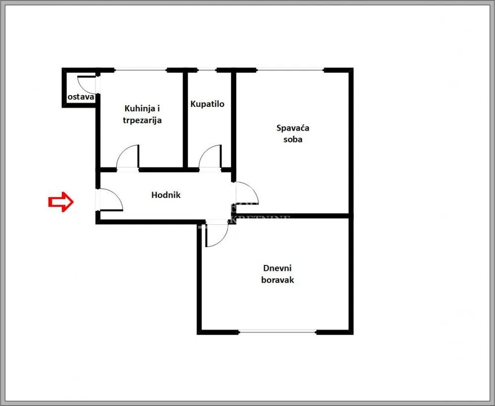Sale, two bedroom apartment, 56m², Vračar Sve Podlokacije, Beograd