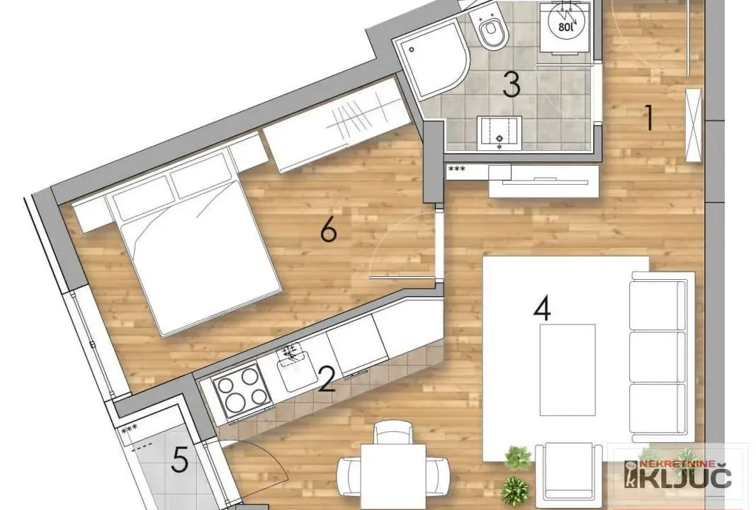 Prodaja, jednosoban stan, 38m², Podbara, Novi Sad Sve Podlokacije