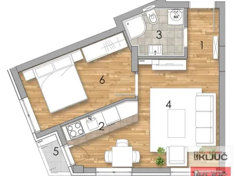 Prodaja, jednosoban stan, 38m², Podbara, Novi Sad Sve Podlokacije