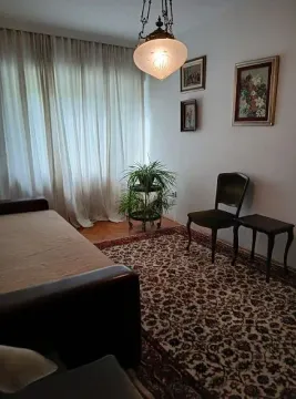 Dnevna soba sa kaučem, tepihom i trpezarijskom stolicom. - image 5