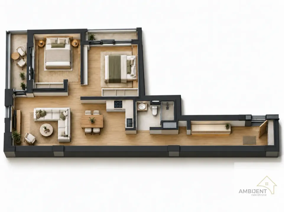 Sale, three bedroom apartment, 70m², Lekino Brdo, Voždovac Sve Podlokacije