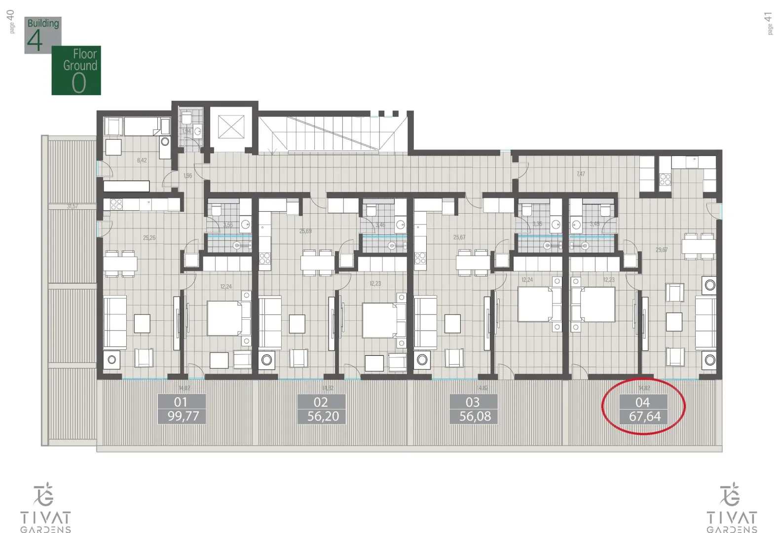 Prodaja, jednosoban stan, 68m², Centar, Tivat