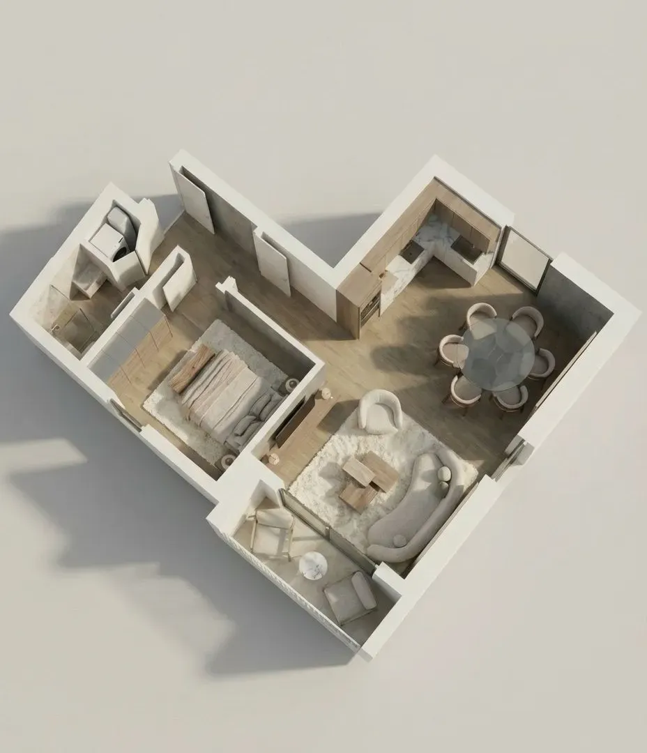 Prodaja, jednosoban stan, 48m², Dumidran, Tivat