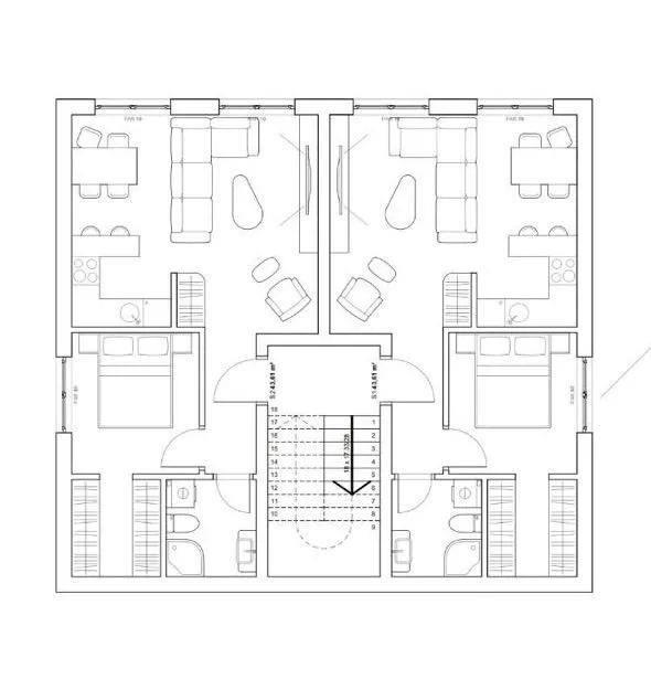 Prodaja, jednosoban stan, 45m², Seljanovo, Tivat