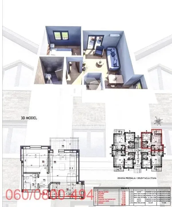 Prodaja, jednosoban stan, 39m², Lipova, Vrnjačka Banja