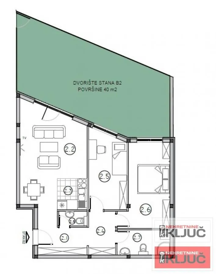 Sale, three bedroom apartment, 66m², Sremska Kamenica, Petrovaradin