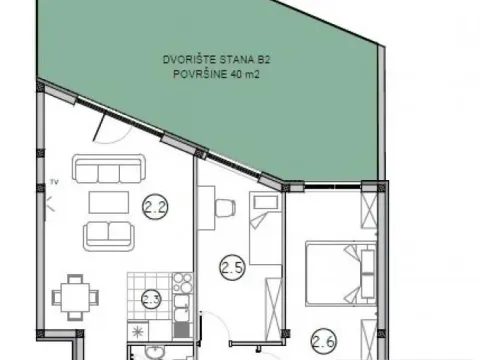 Sale, three bedroom apartment, 66m², Sremska Kamenica, Petrovaradin - image 1