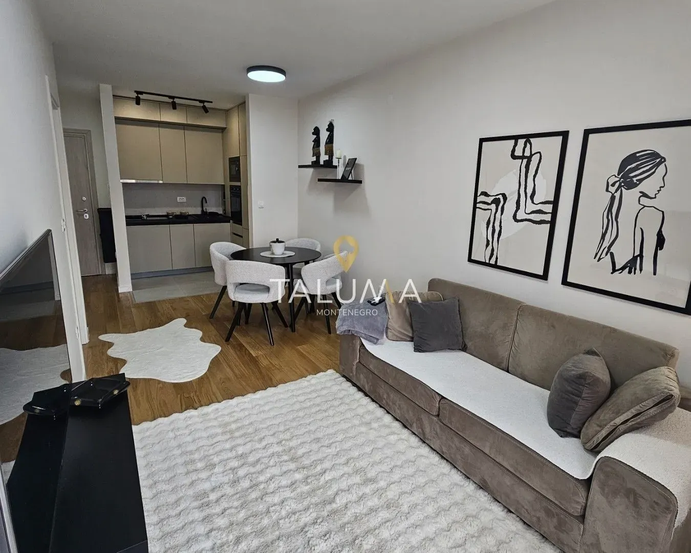 Izdavanje, jednosoban stan, 40m², City Kvart, Podgorica