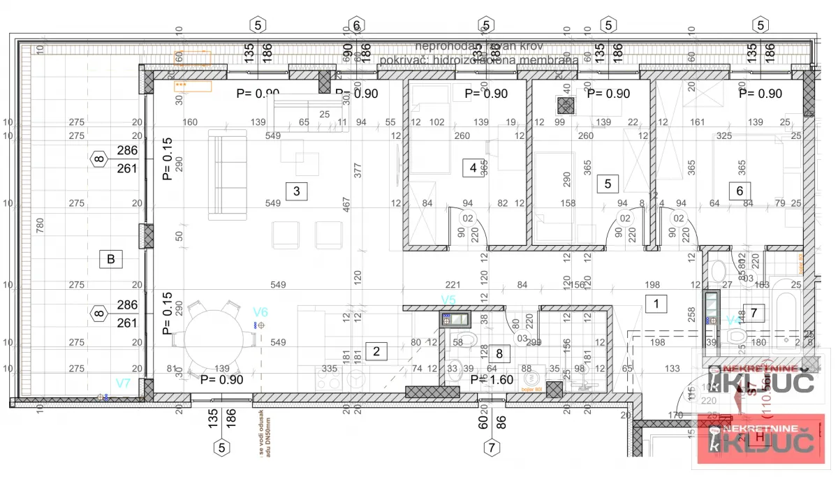 Sale, four bedroom apartment, 111m², Grbavica, Novi Sad Sve Podlokacije