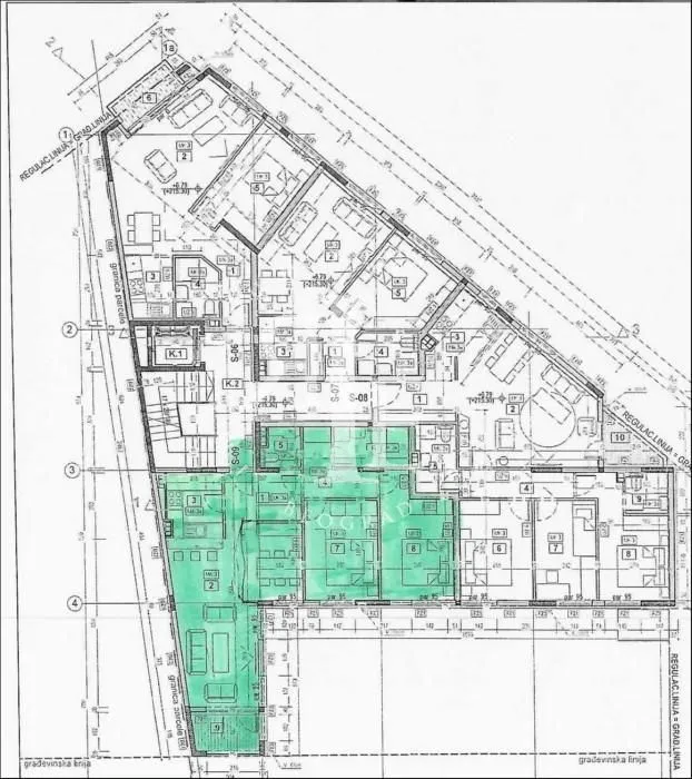 Architectural floor plan showing the layout of the property.