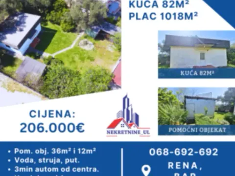Prodaja, plac, 1018m², Bar, Crna Gora