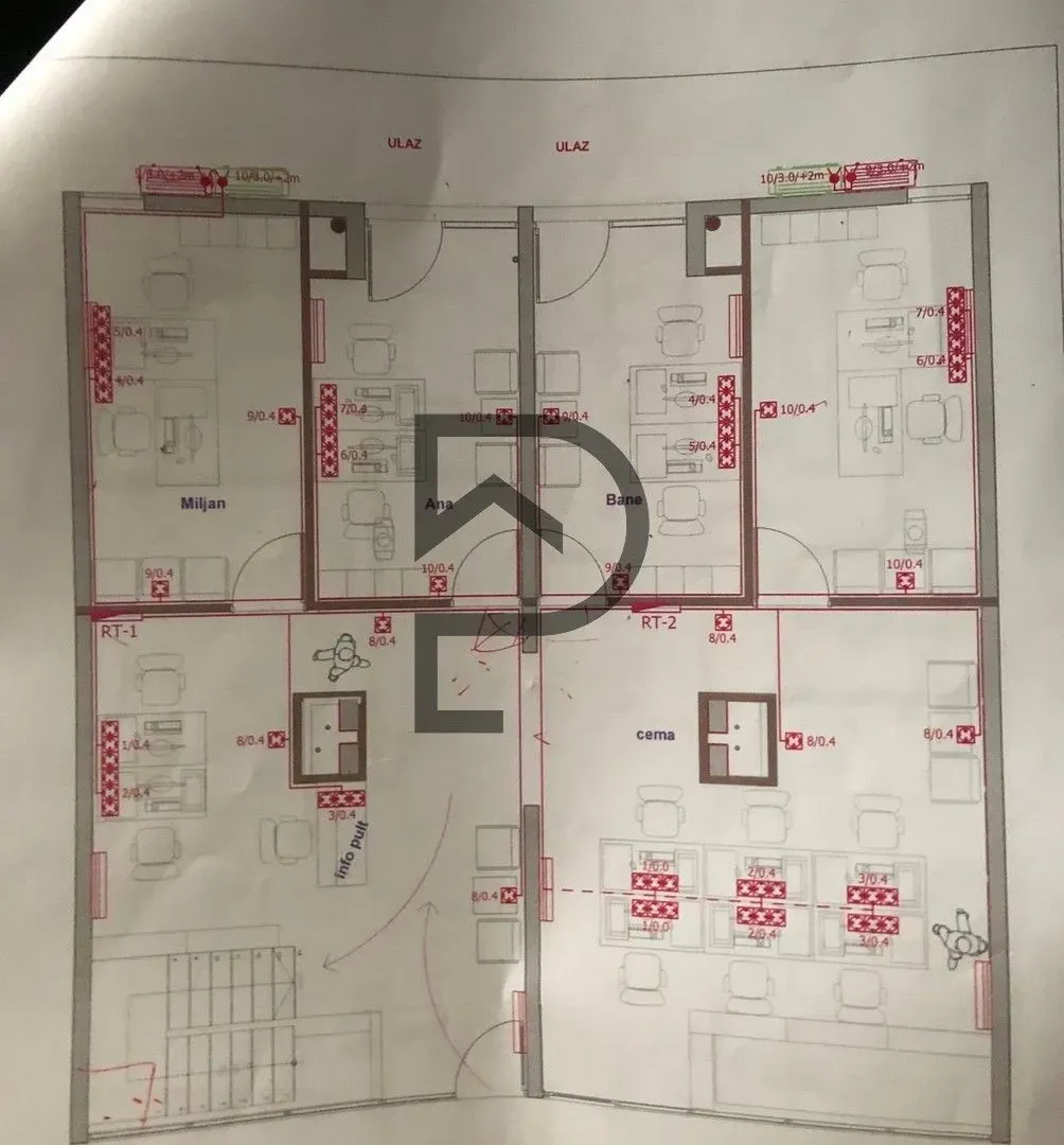 Rent, office space, 294m², Blok 6, Podgorica