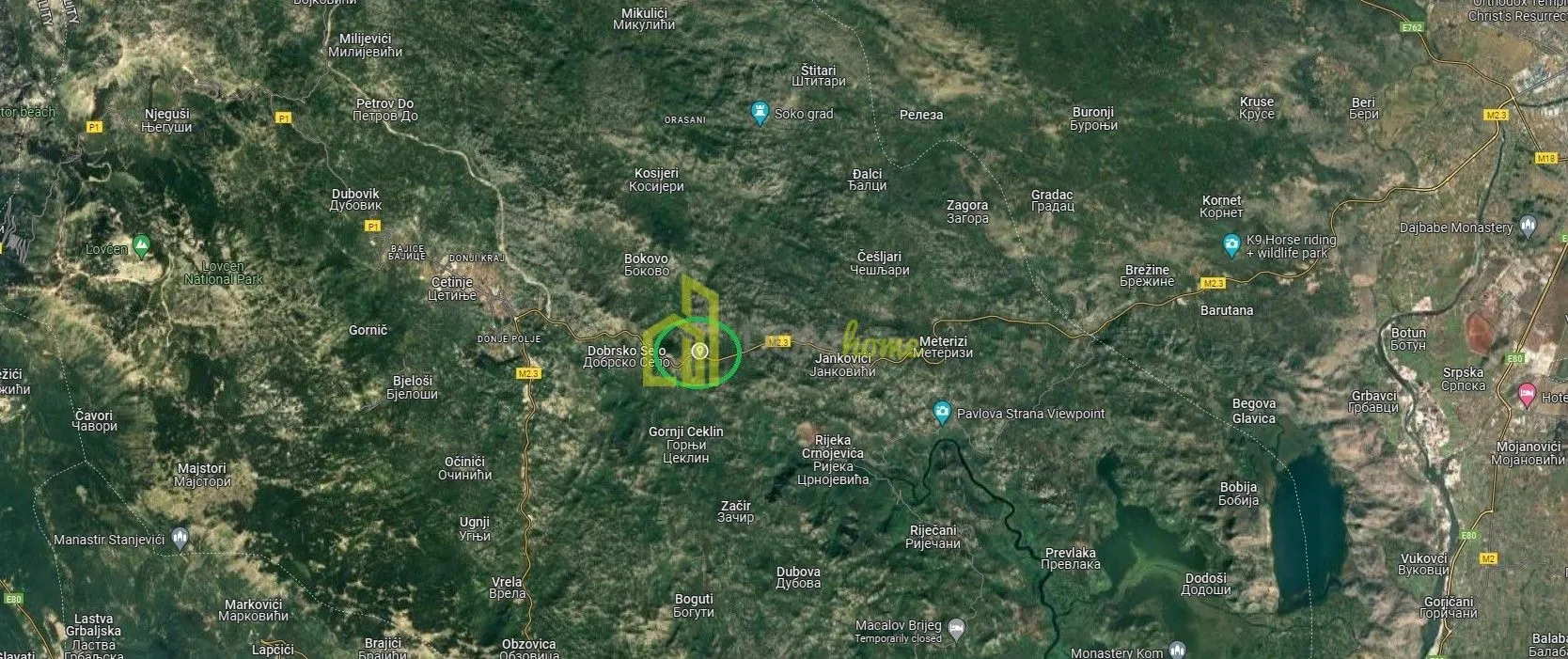 Prodaja, plac, 222796m², Cetinje, Crna Gora