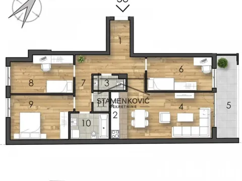 Prodaja, četvorosoban stan, 92m², Telep, Novi Sad Sve Podlokacije - image 9