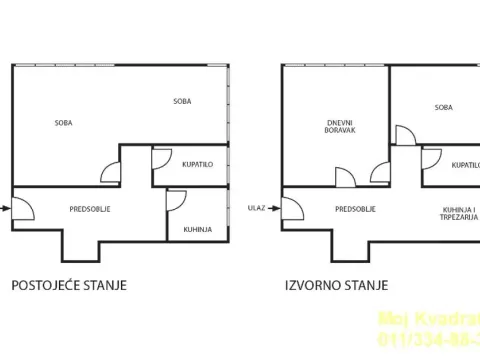 Sale, two bedroom apartment, 53m², Kalenić Pijaca, Vračar Sve Podlokacije - image 11
