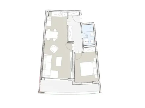 Sale, one bedroom apartment, 61m², Bečići, Budva - image 1