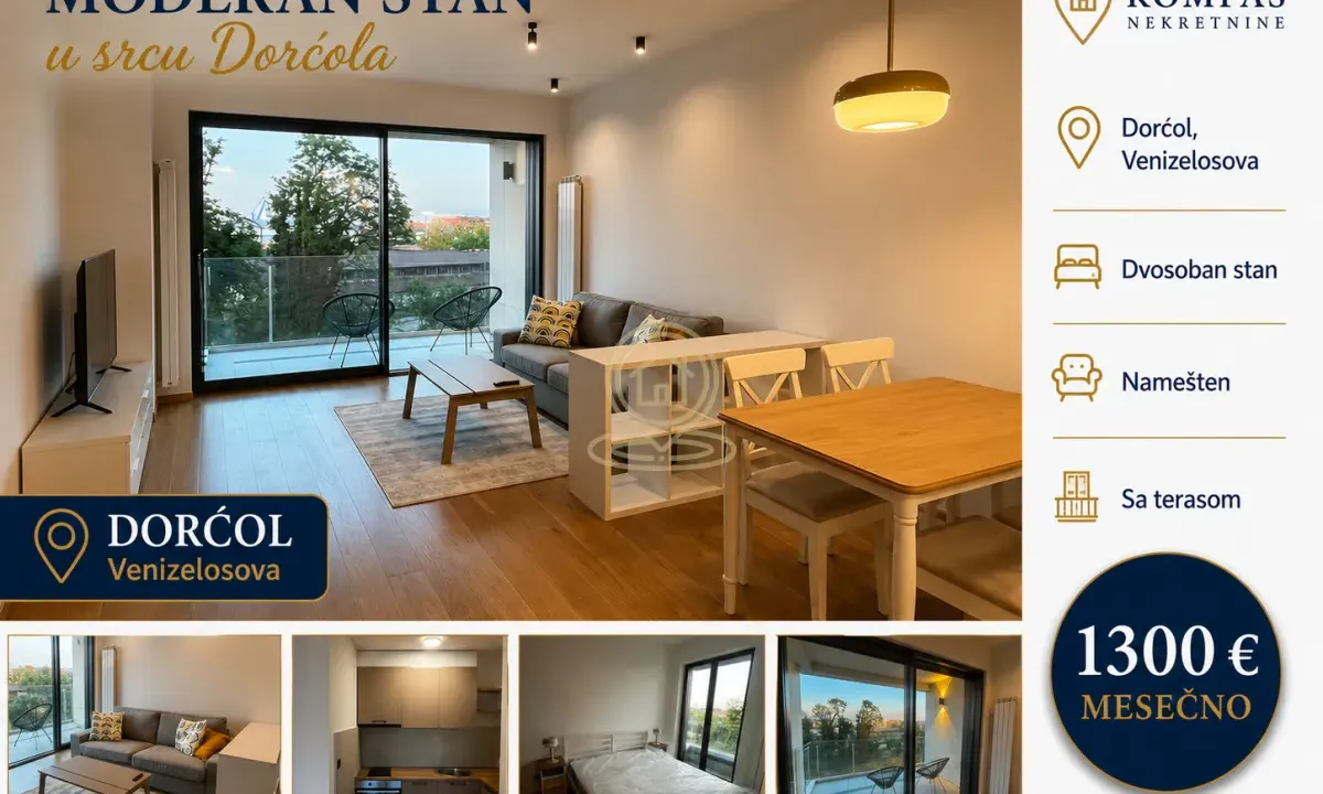 Rent, two bedroom apartment, 50m², Stari Grad, Beograd