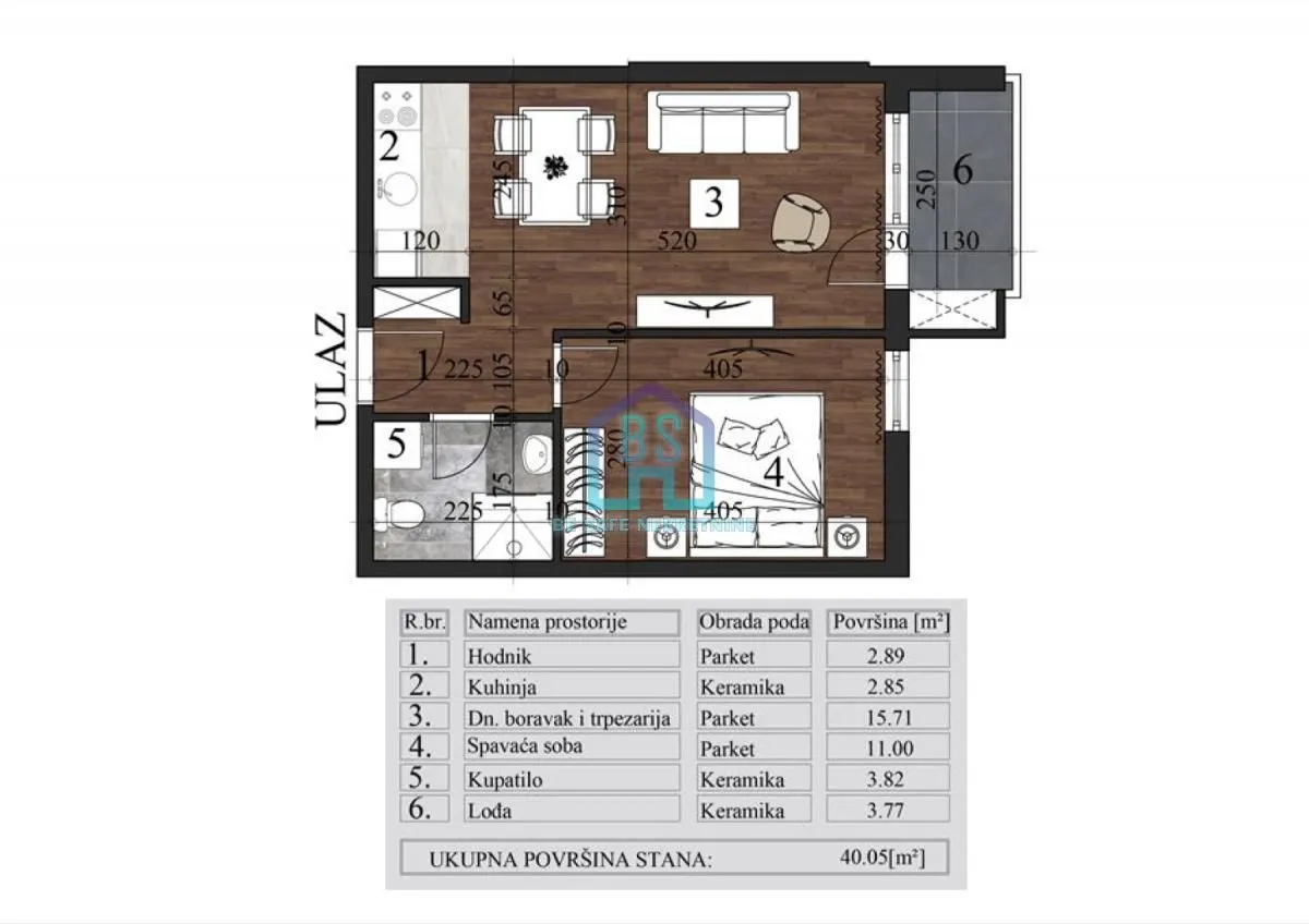 Prodaja, jednosoban stan, 40m², Grbavica, Novi Sad Sve Podlokacije