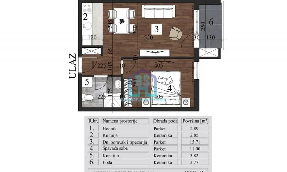 Prodaja, jednosoban stan, 40m², Grbavica, Novi Sad Sve Podlokacije