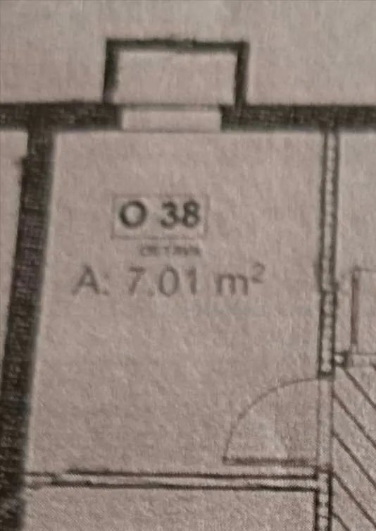 Detail of the architectural floor plan of the property.