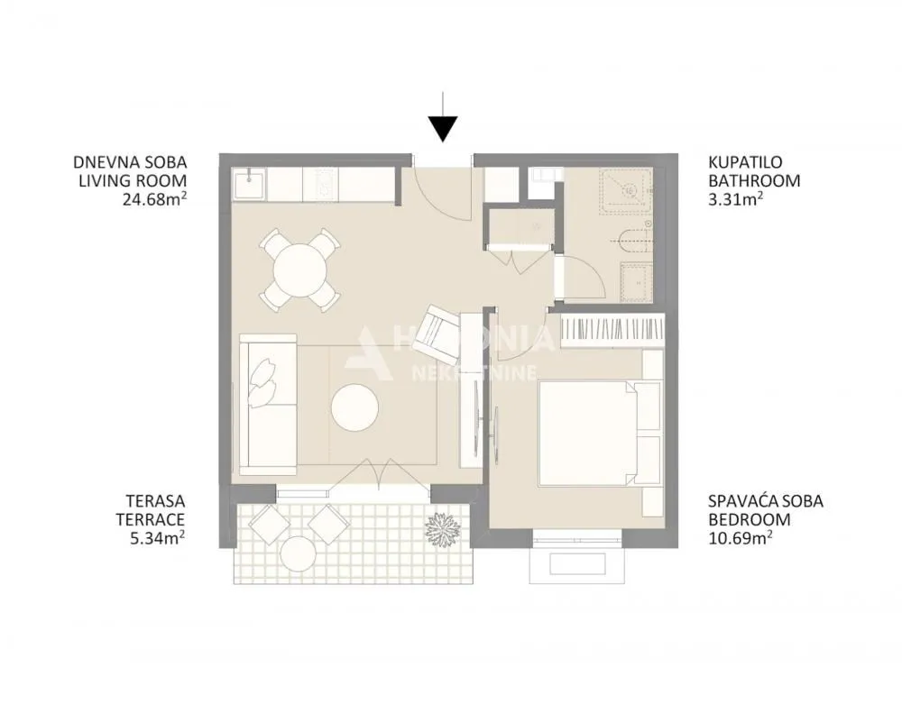 Prodaja, jednosoban stan, 44m², Centar, Vrnjačka Banja