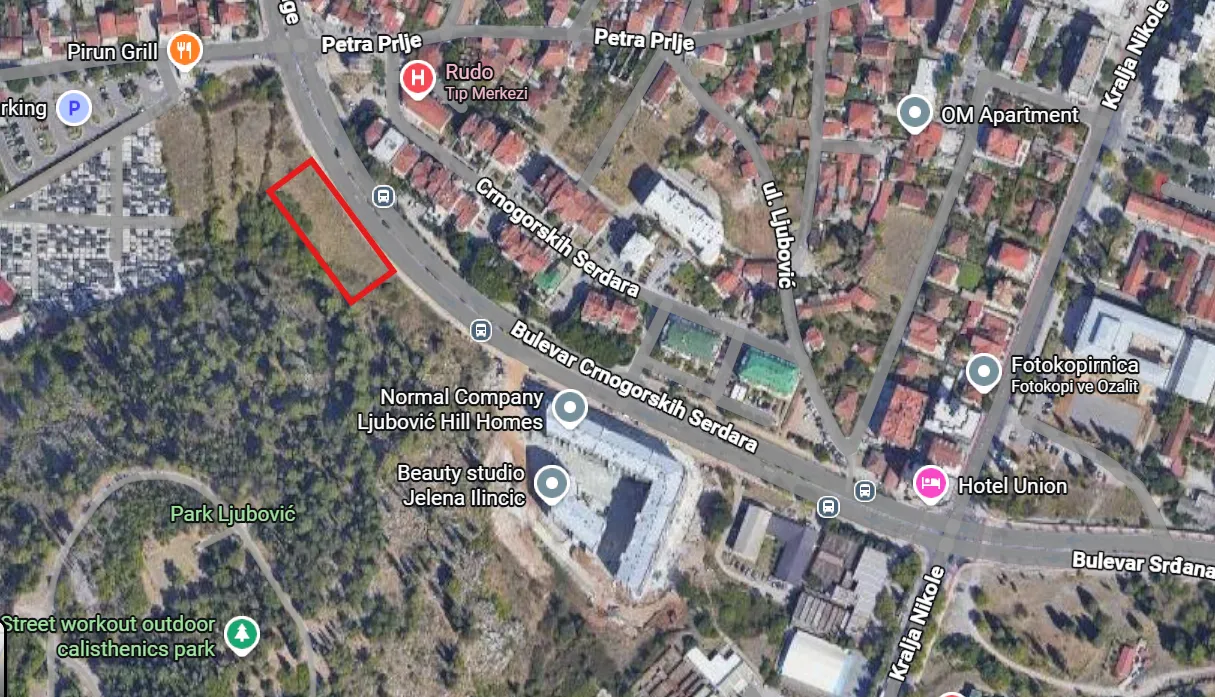 Izdavanje, plac, 1600m², Ljubović, Podgorica