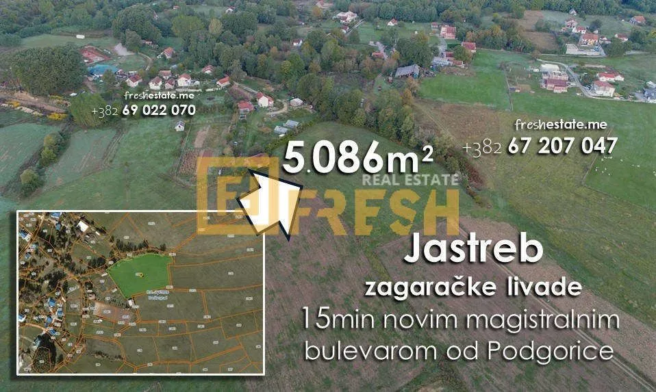 Prodaja, plac, 5086m², Danilovgrad, Crna Gora