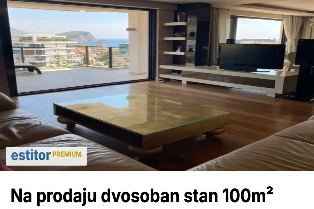 Prodaja, dvosoban stan, 100m², Budva, Crna Gora