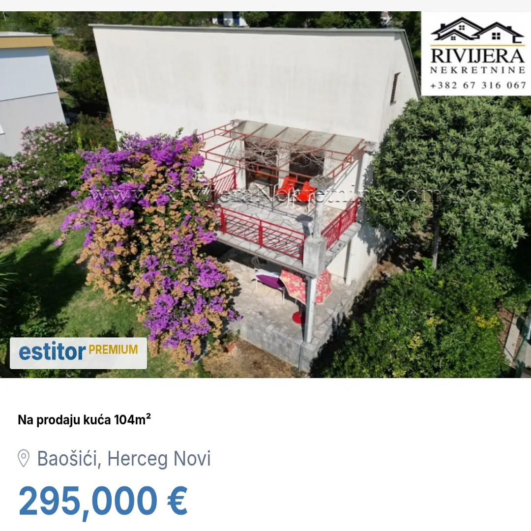 Prodaja, kuća, 104m², Baošići, Herceg Novi