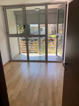 Prazna soba sa parketom i izlazom na balkon. - image 3