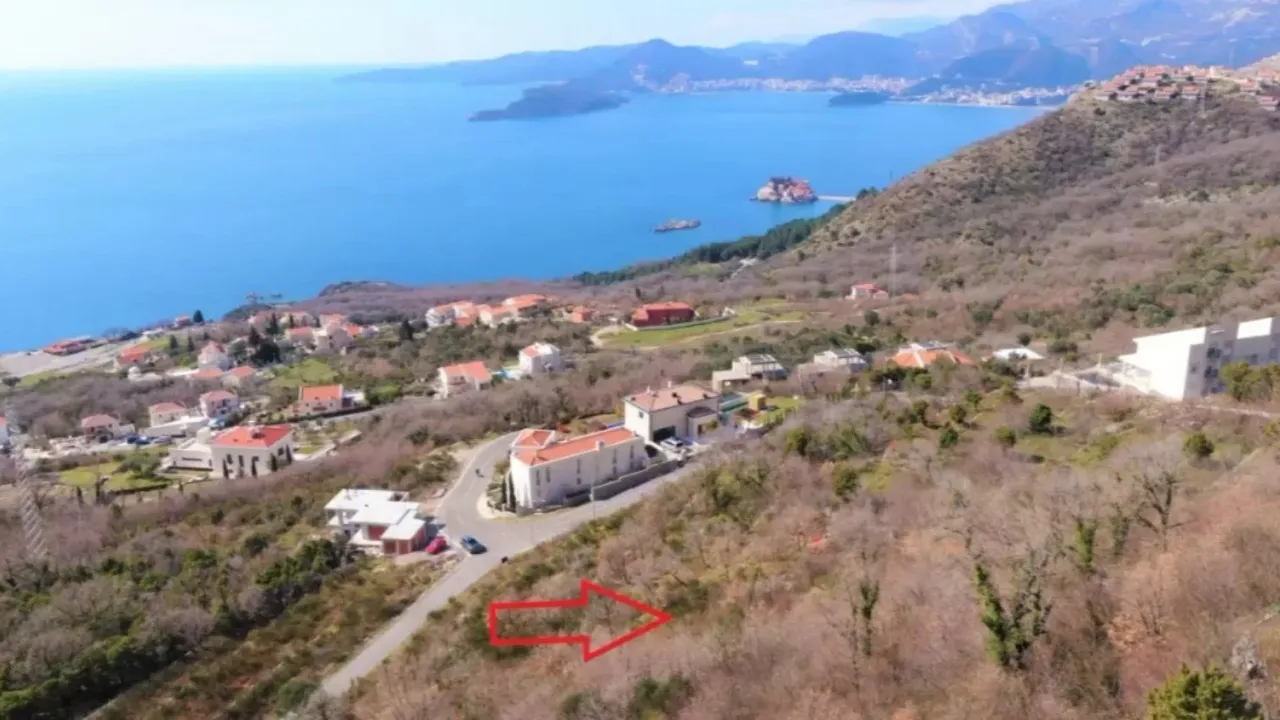 Sale, land lot, 1262m², Blizikuće, Budva