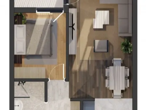 Prodaja, dvosoban stan, 43m², Zabjelo, Podgorica - image 2