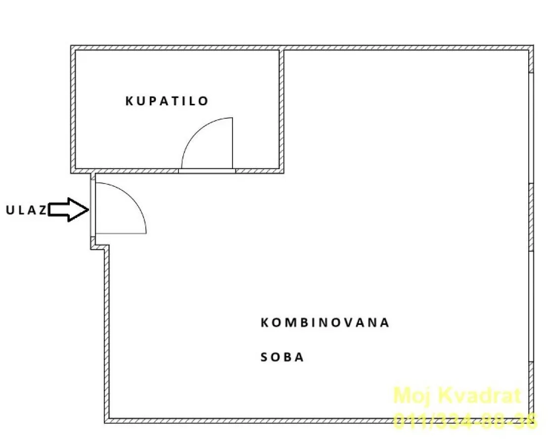 Sale, studio apartment, 32m², Hadzipopovac, Palilula Sve Podlokacije