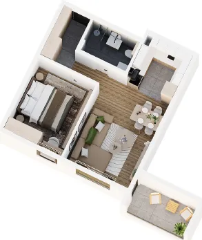 Sale, two bedroom apartment, 45m², Medijana, Niš - image 4