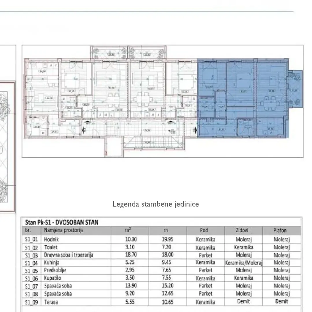 Prodaja, dvosoban stan, 72m², Momišići, Podgorica